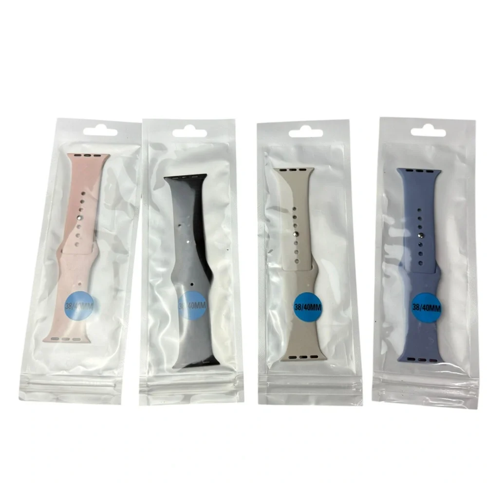 Smartwatch 38/40 MM Band Set of 4- Black, Gray, Pink, Blue NWT